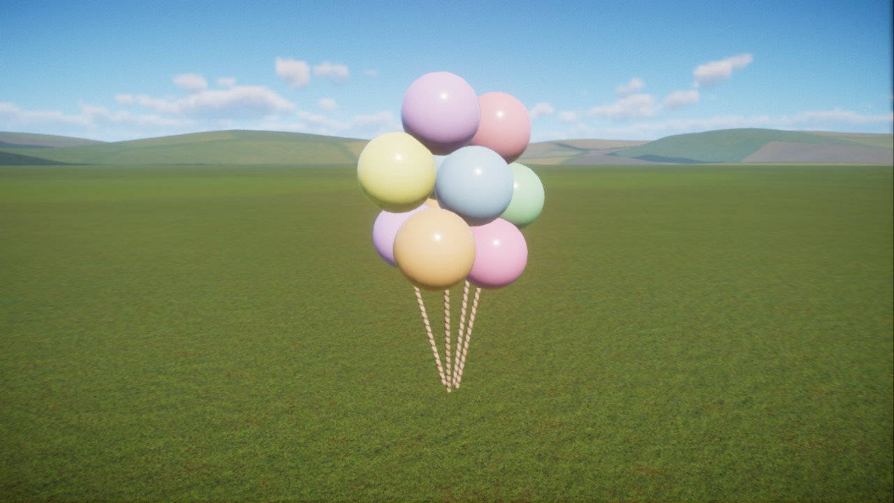 Anna's: Pretty Pastel Balloons - SoftColors - DecorationItem - Prop