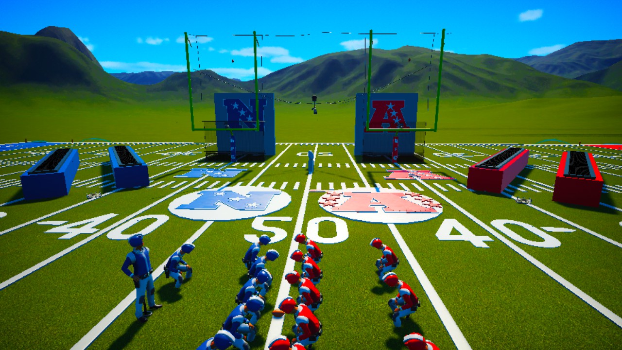 NFL/Electric Football field with accessories