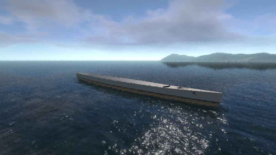 Hull USS CL-78 Cheyenne