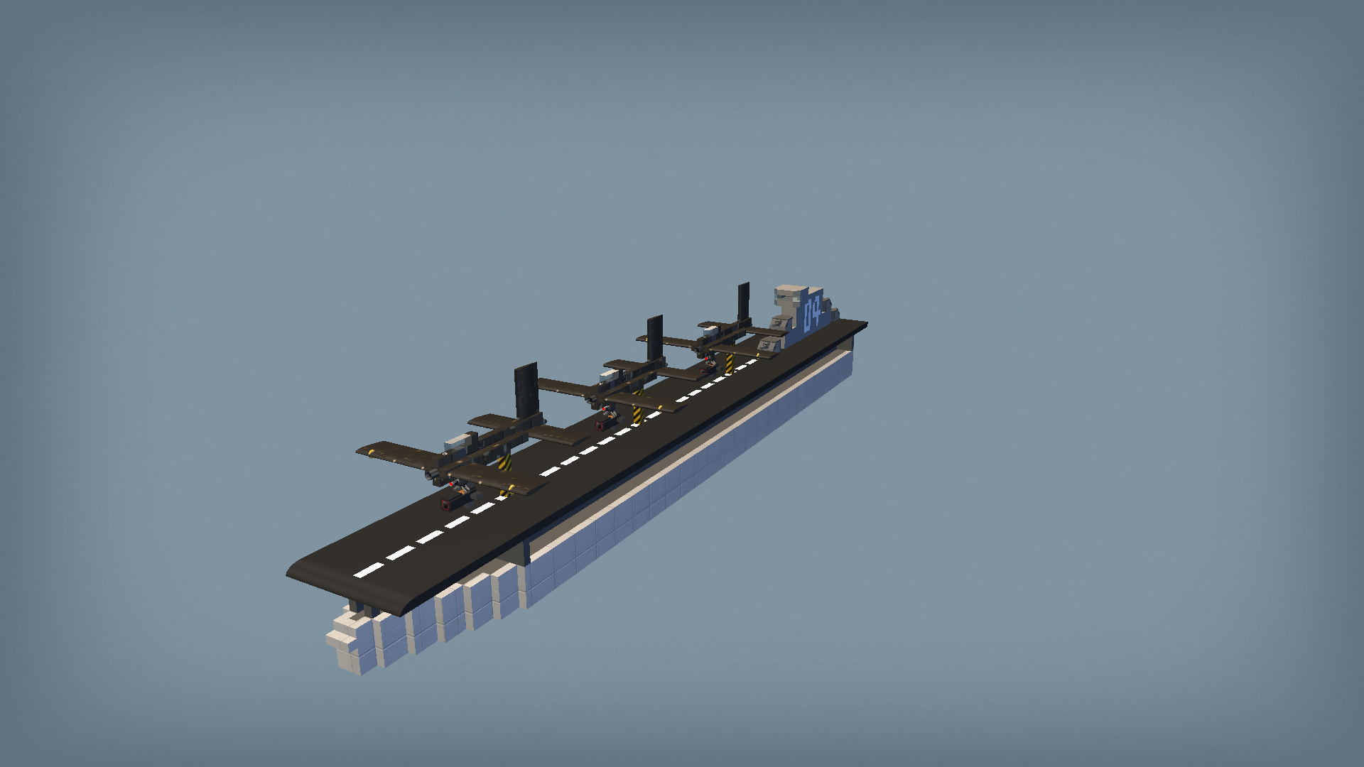 smol aircraft carrier + 3 divebomb planes