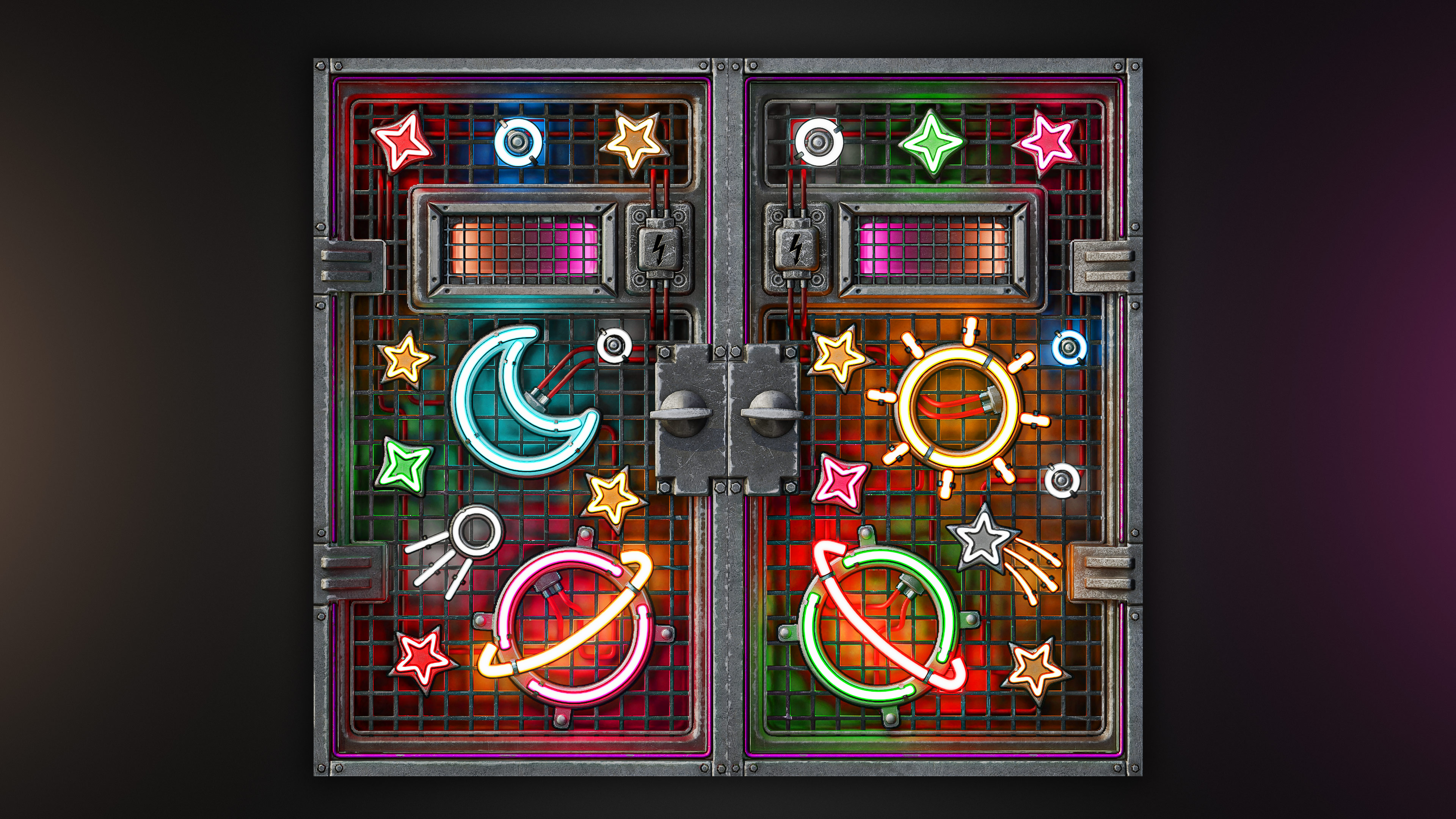 Outer Planets Armored Double Door