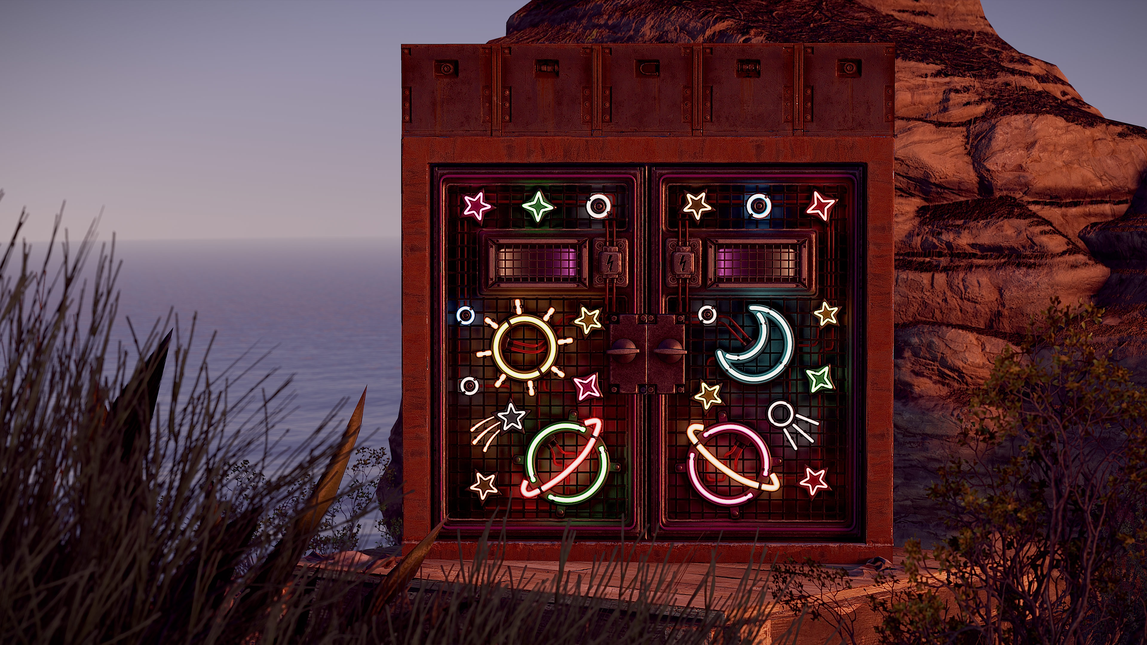Outer Planets Armored Double Door