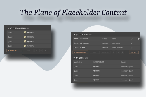 The Plane of Placeholder Content