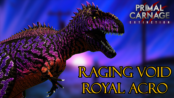 Raging Void Royal Acrocanthosaurus [Halloween 2023]