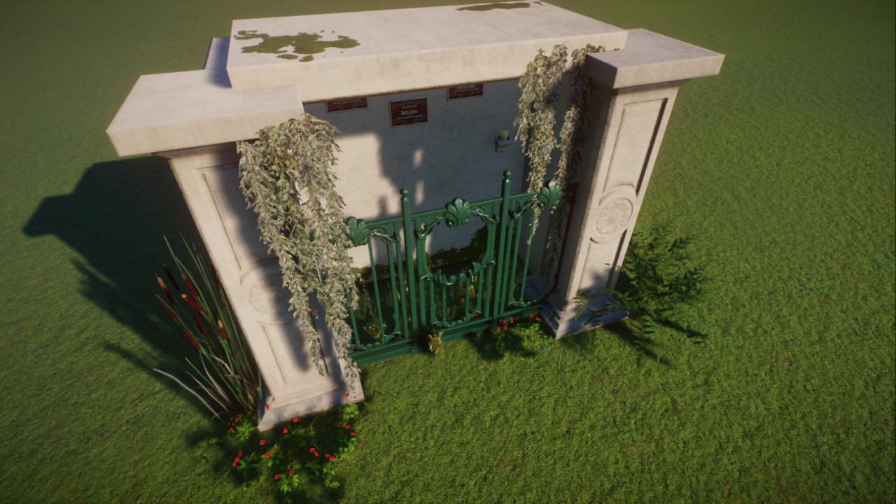 Haunted Cemetery ATM shelter
