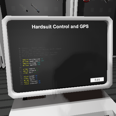 Hardsuit Control and GPS