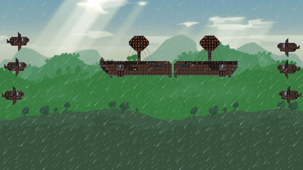 2 airship vs 6airplan WW2 v2.0