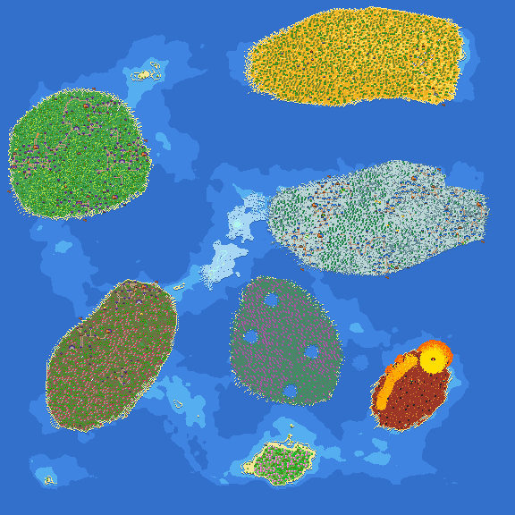 Giant cities in stuff