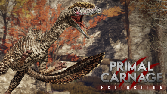 Smoke Phase Feathered Dilophosaurus