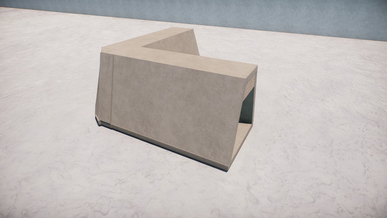 Plain Moat Wall Corner