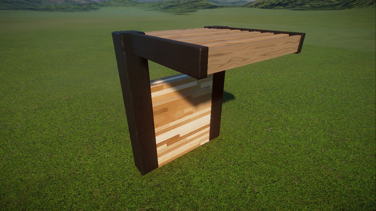 Black and Wood ATM Shelter preview