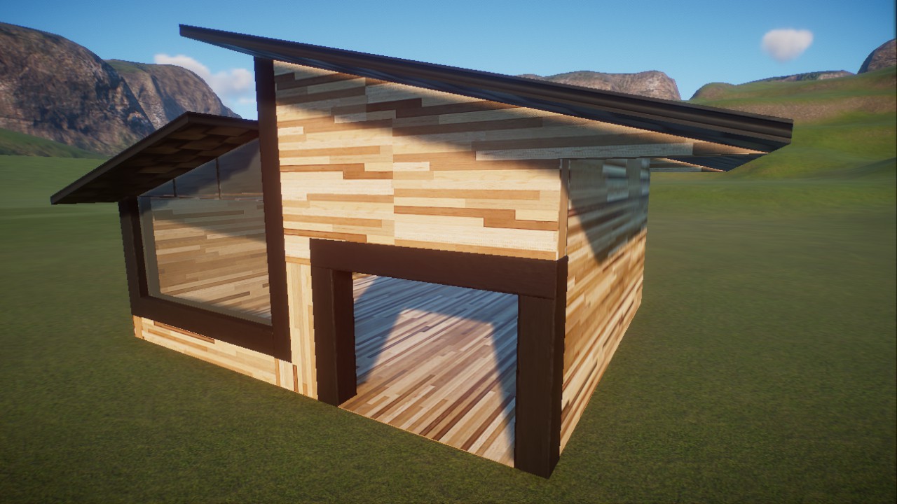 Black and Wood Small Animal Shelter preview