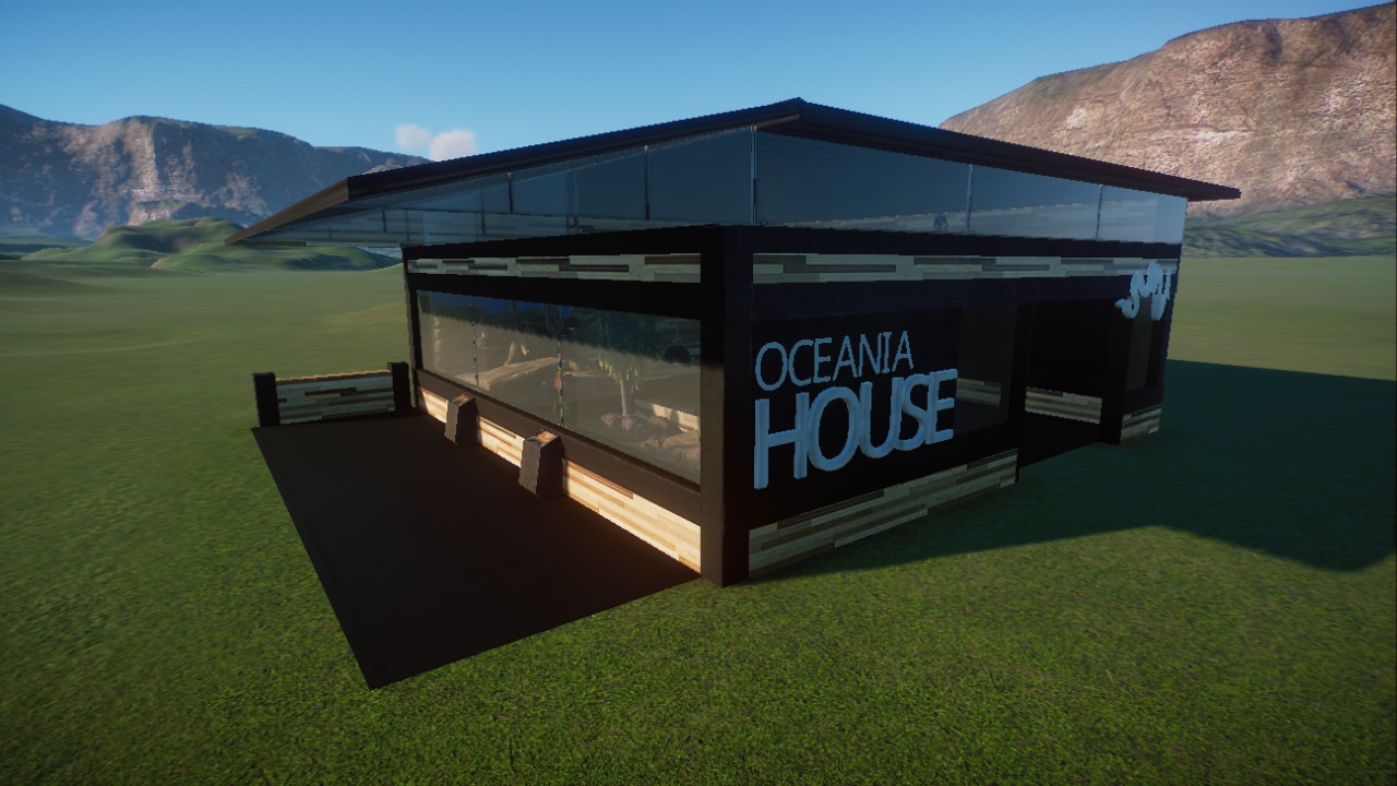 Black and Wood Exhibit House with Outdoor Viewing Area preview