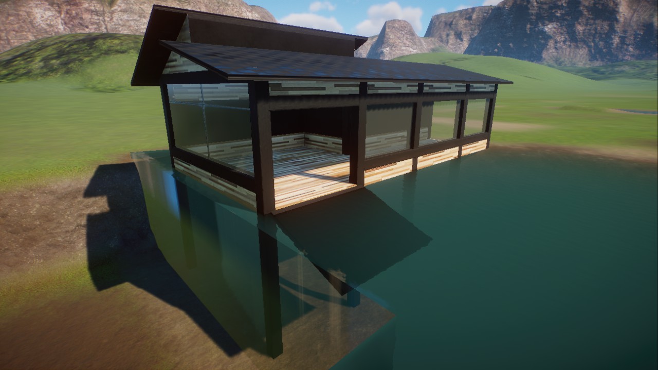 Black and Wood Aquatic Shelter preview
