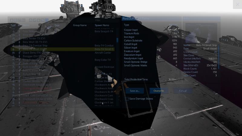 Beta-T4 Small Ship