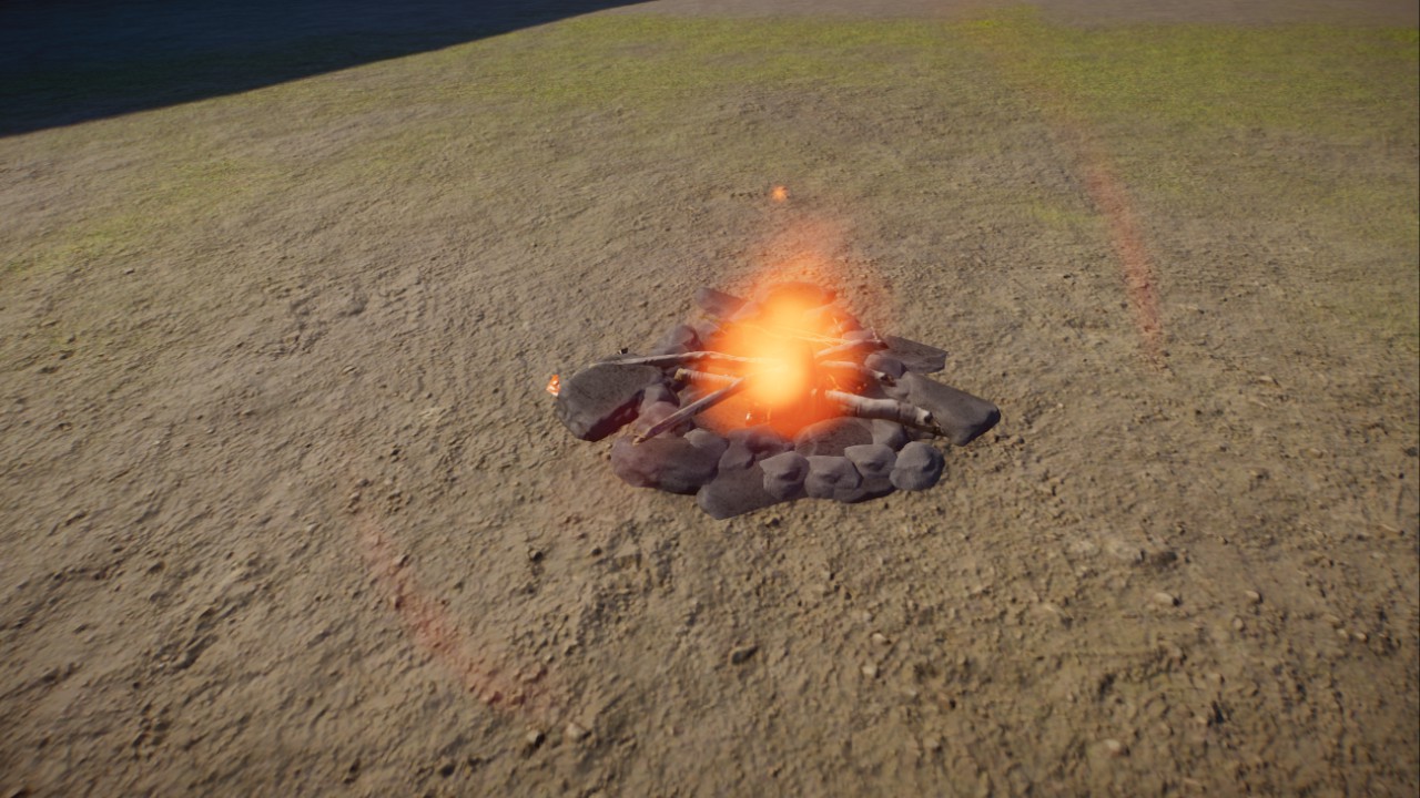 small fire place
