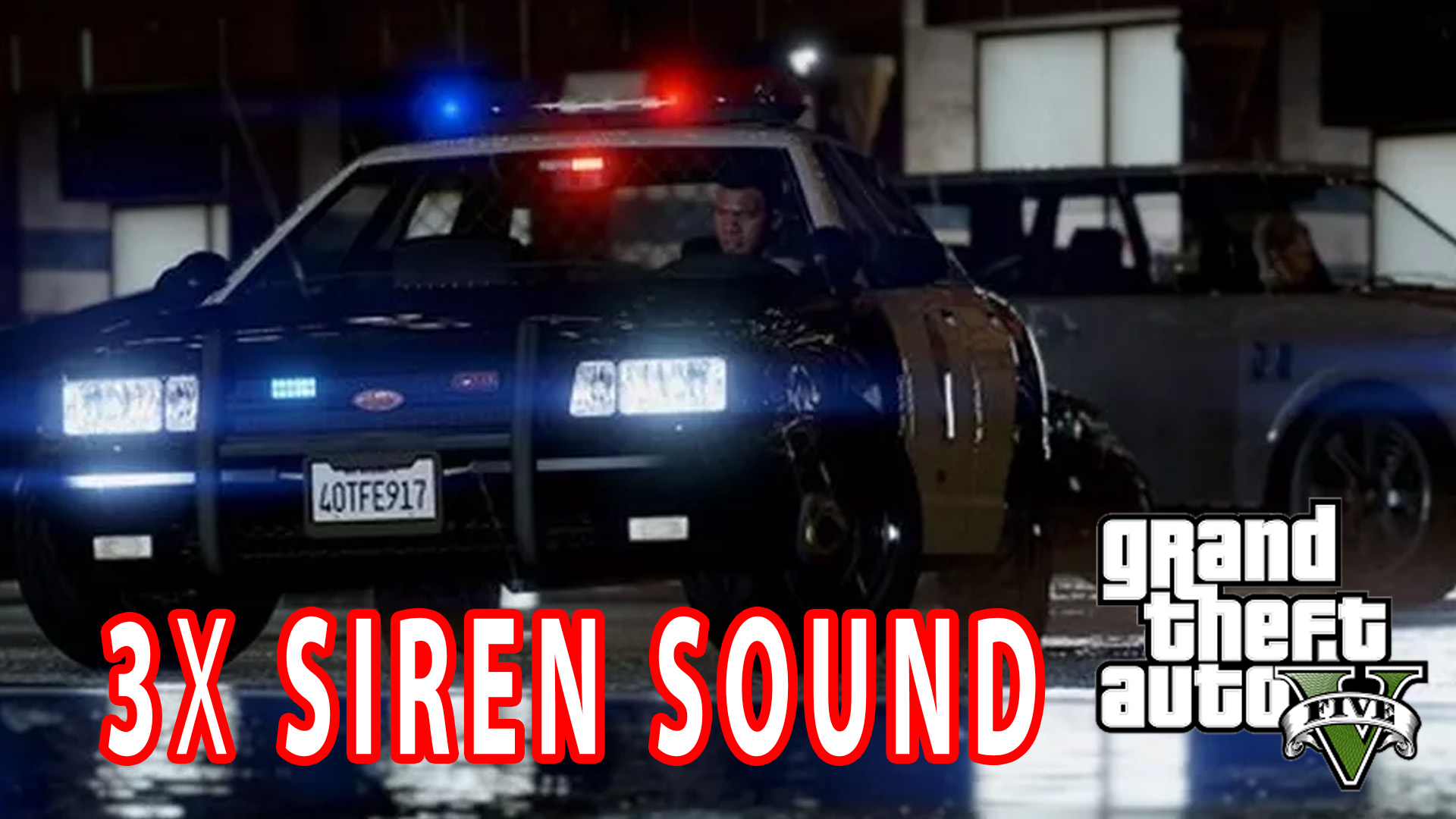 3x Police Siren Sound - GTA V (LSPD)