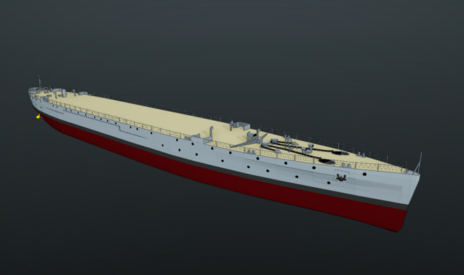 British light cruiser hull (ww2)