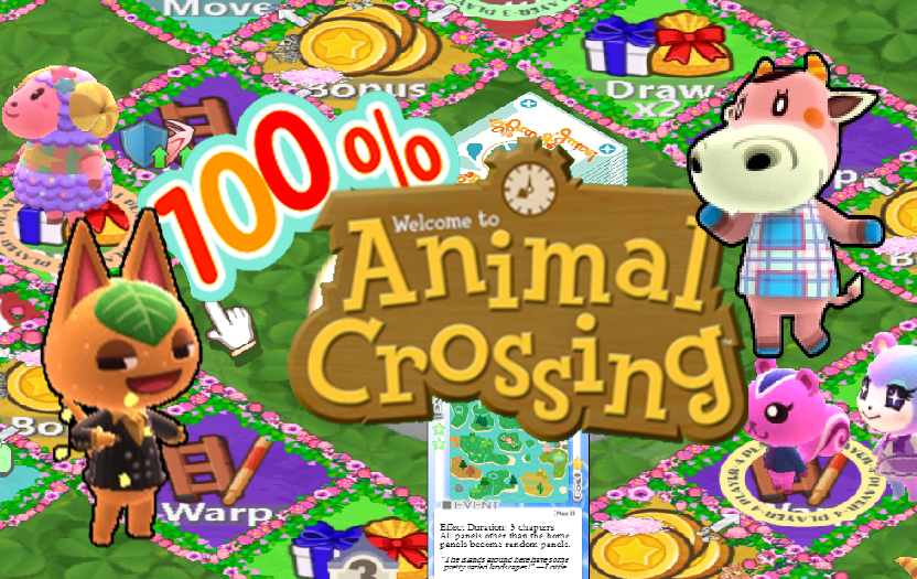 100% Animal Crossing Pink Spring Blossoms Panels