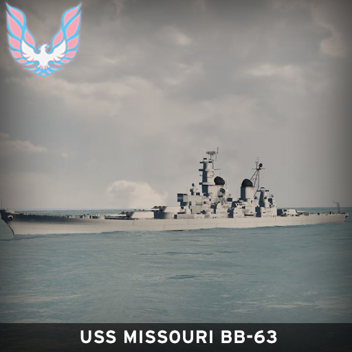 USS Missouri BB-63 grey
