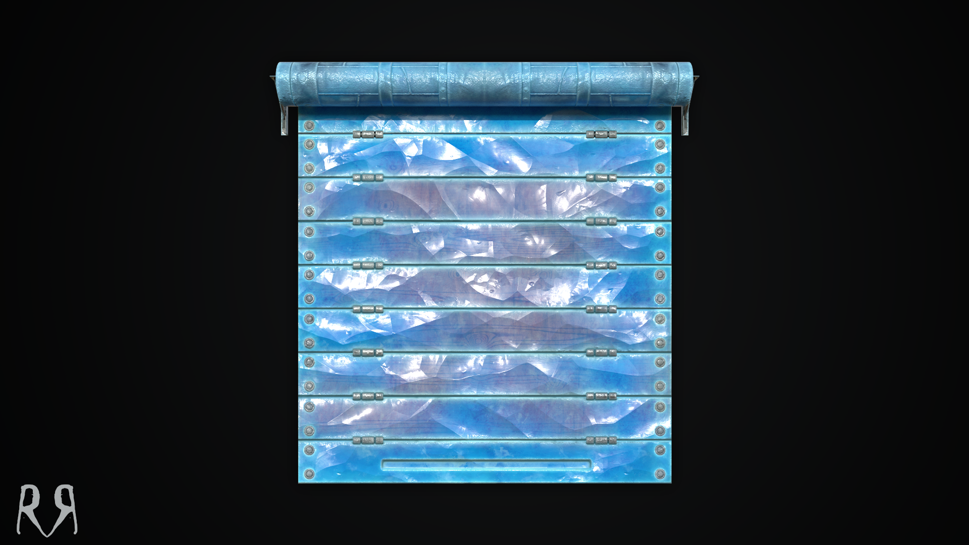 Ice Garage Door