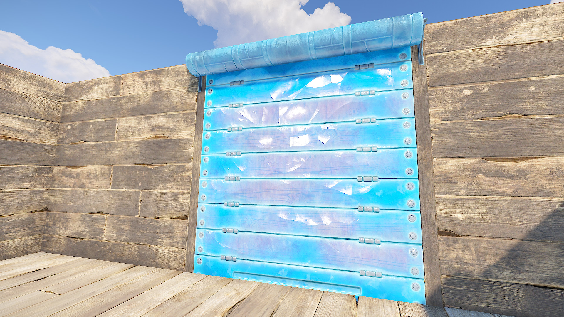 Ice Garage Door