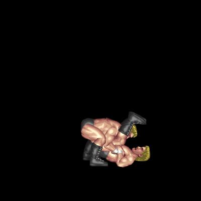 Deadlift Powerbomb (face up, near legs)