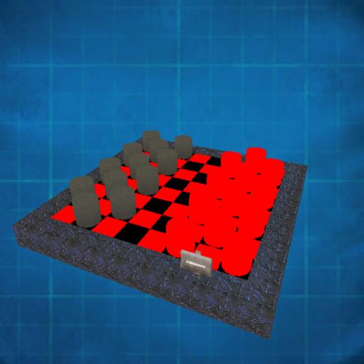 Checkers board game