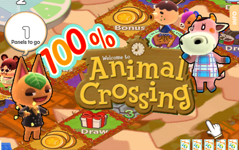100% Animal Crossing Autumn Grass Panels