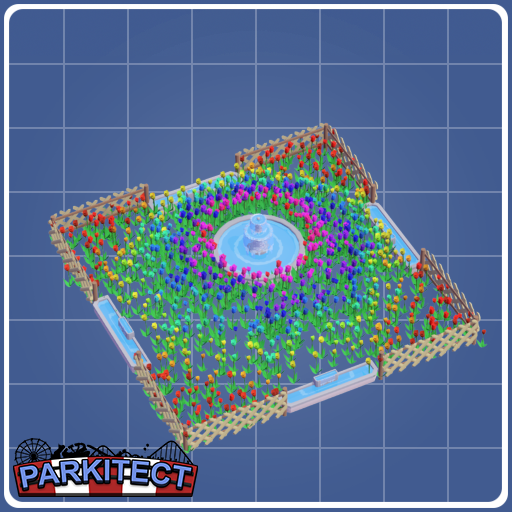 Rainbow flowerfontain