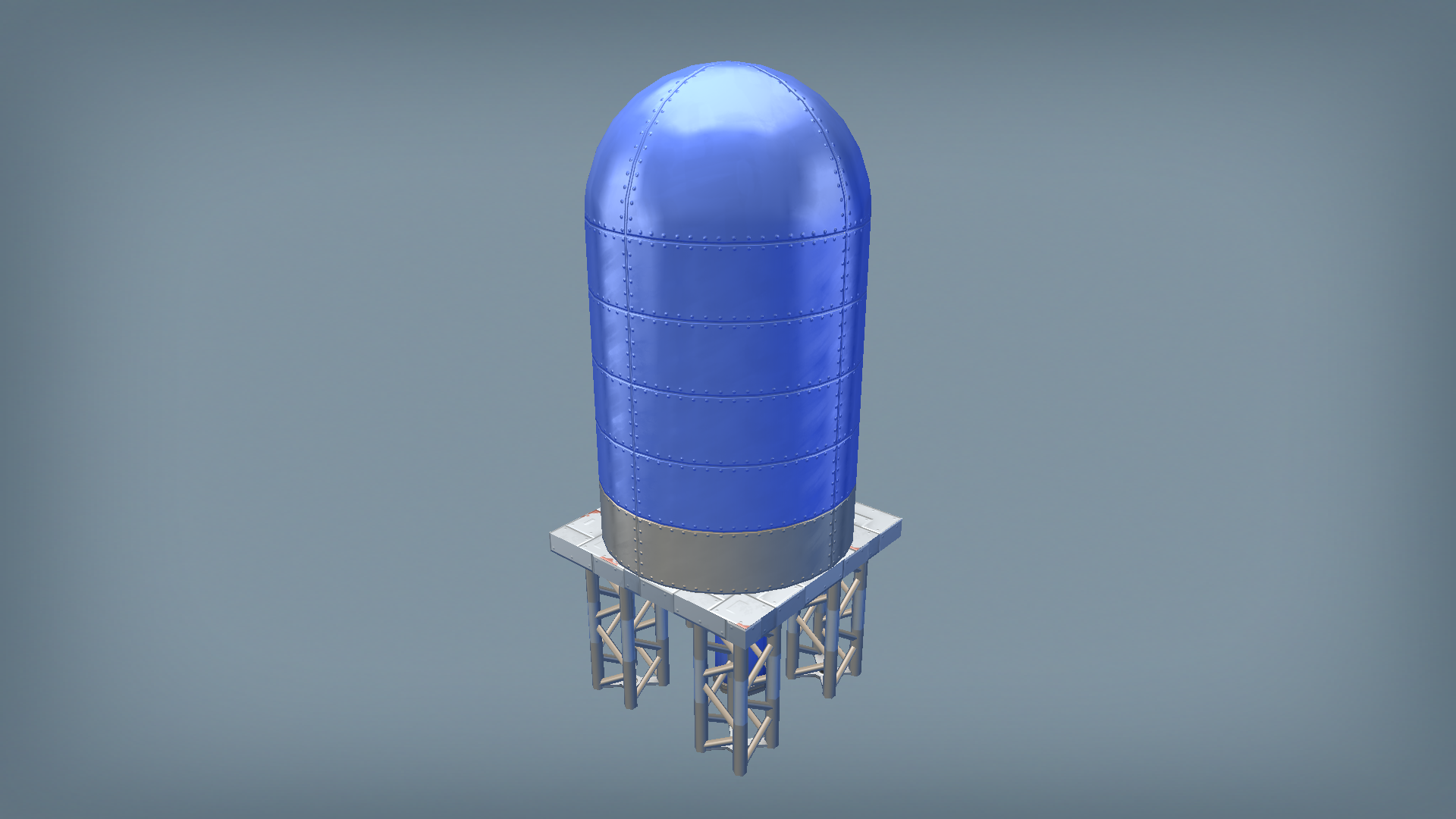 Warehouse roof generator blue