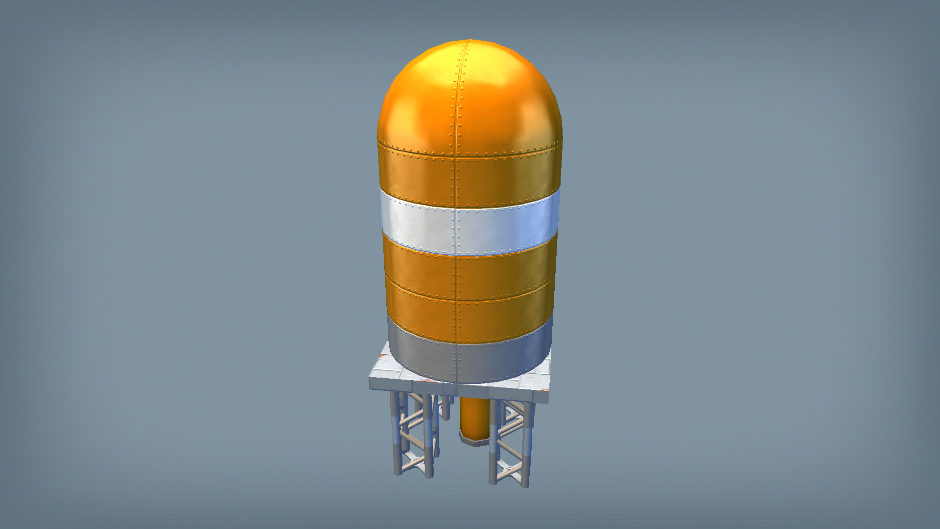 Warehouse roof generator orange