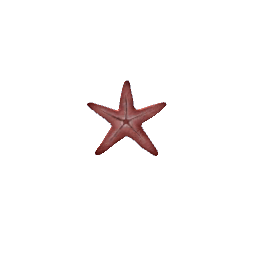Starfish Standing Decor - Red