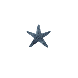 Starfish Standing Decor - Blue