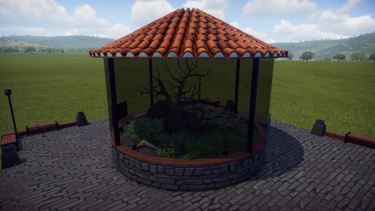 Fossilized Theme- Round Aviary