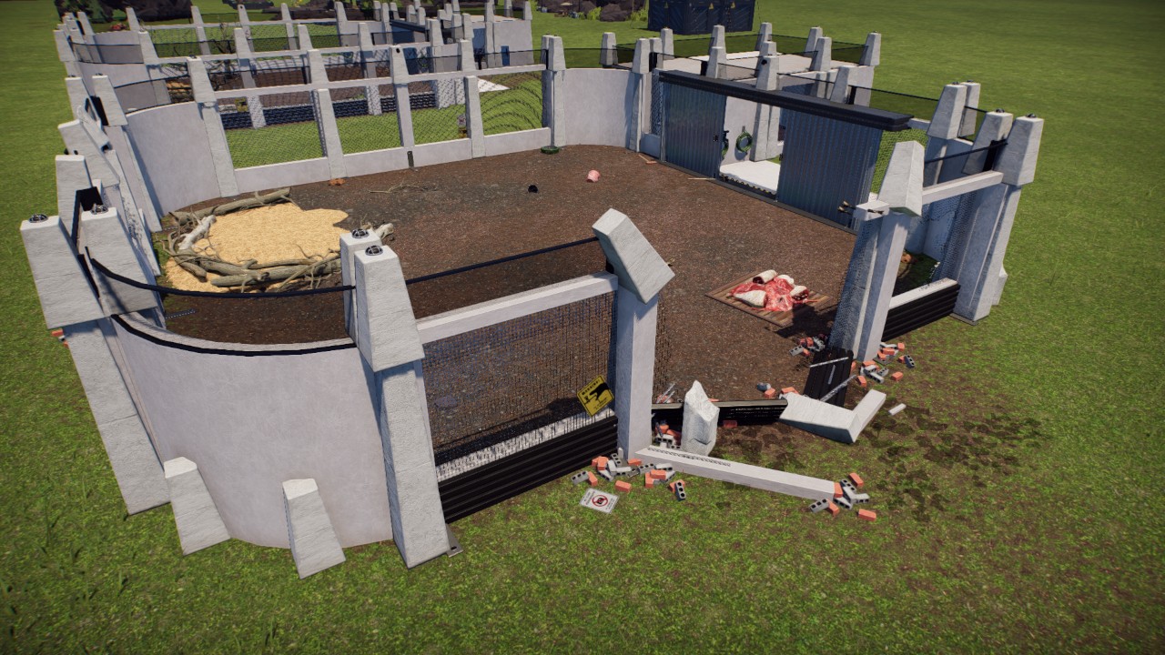 Containment Area- Damaged