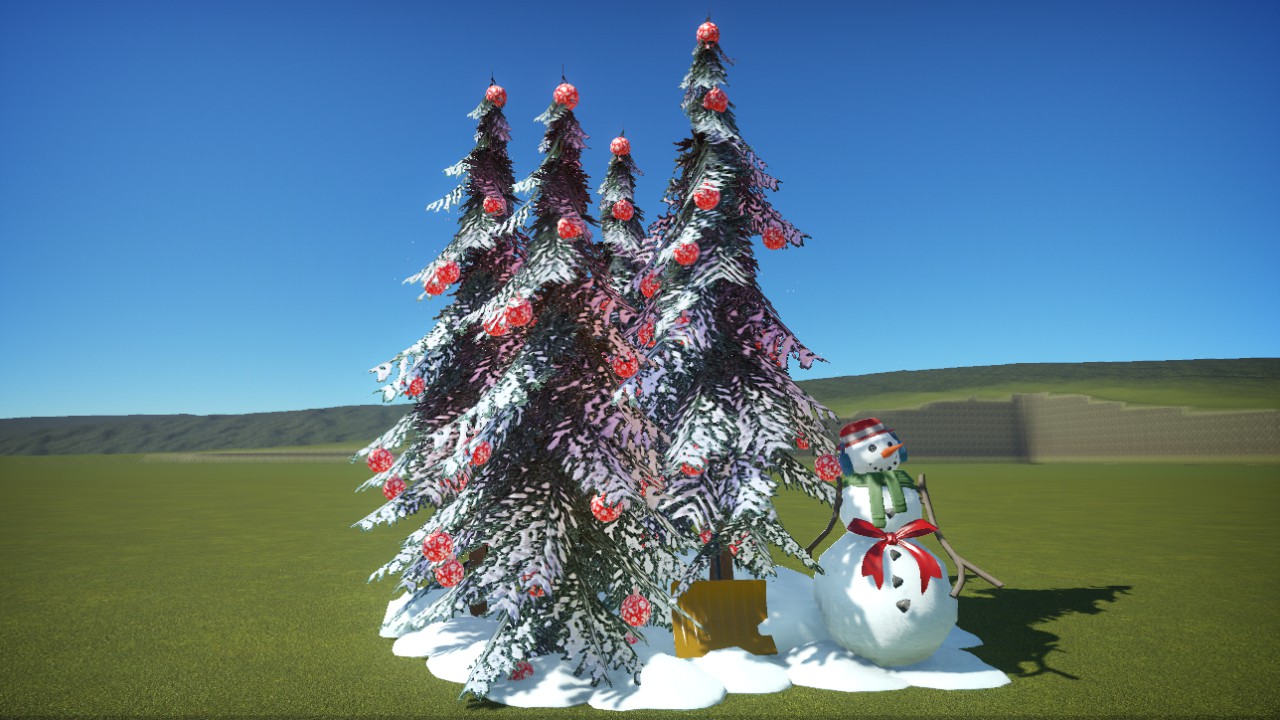 Tannenbäume, Schneemann 2