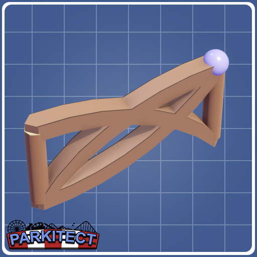 Wooden Fantasy Fence Low (half)