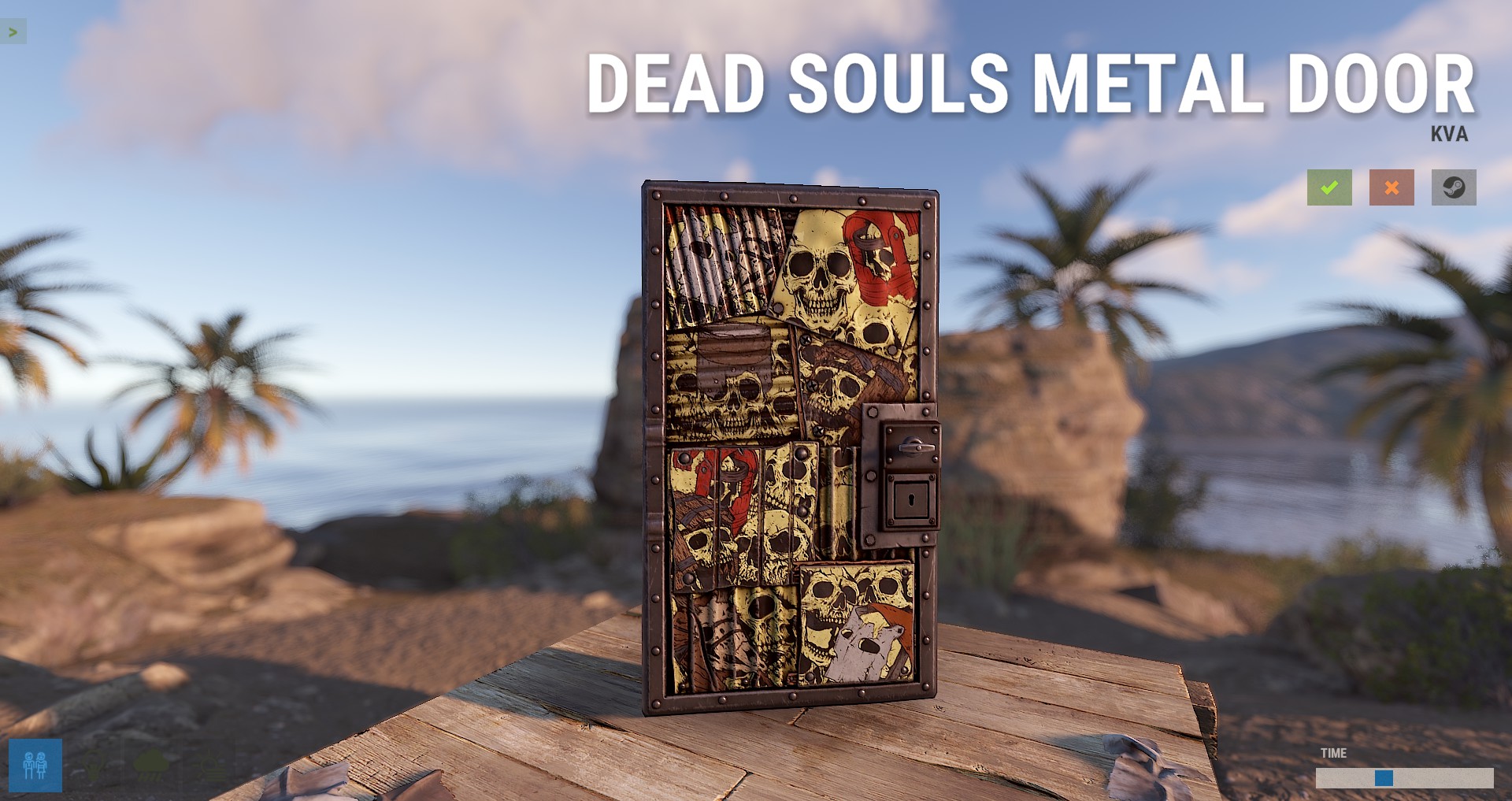 Dead Souls Metal Door