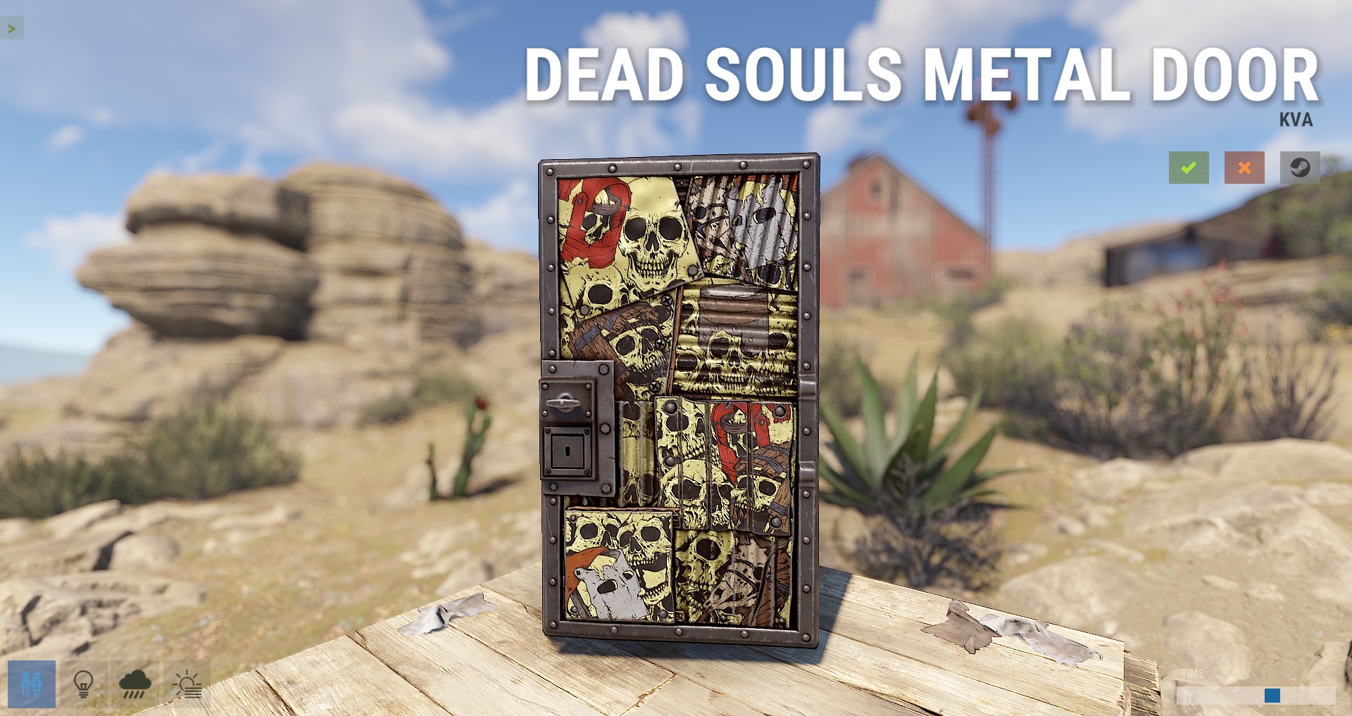 Dead Souls Metal Door