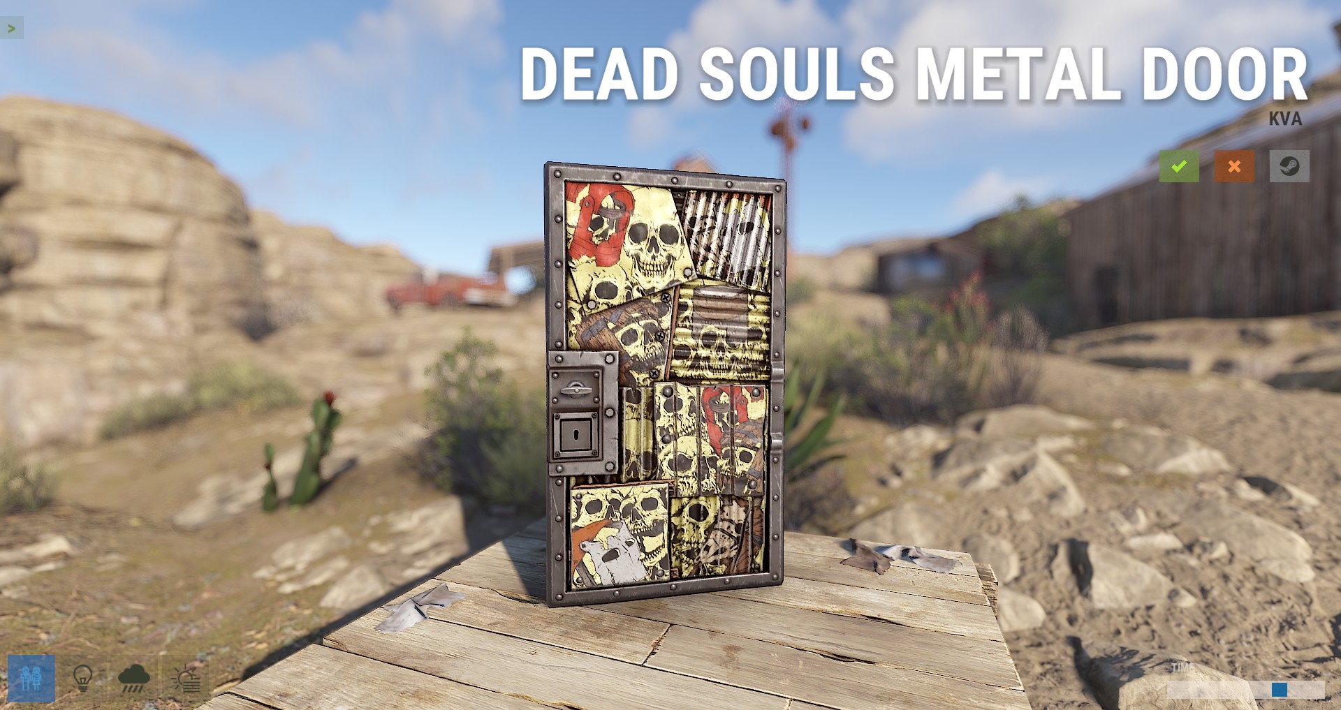 Dead Souls Metal Door