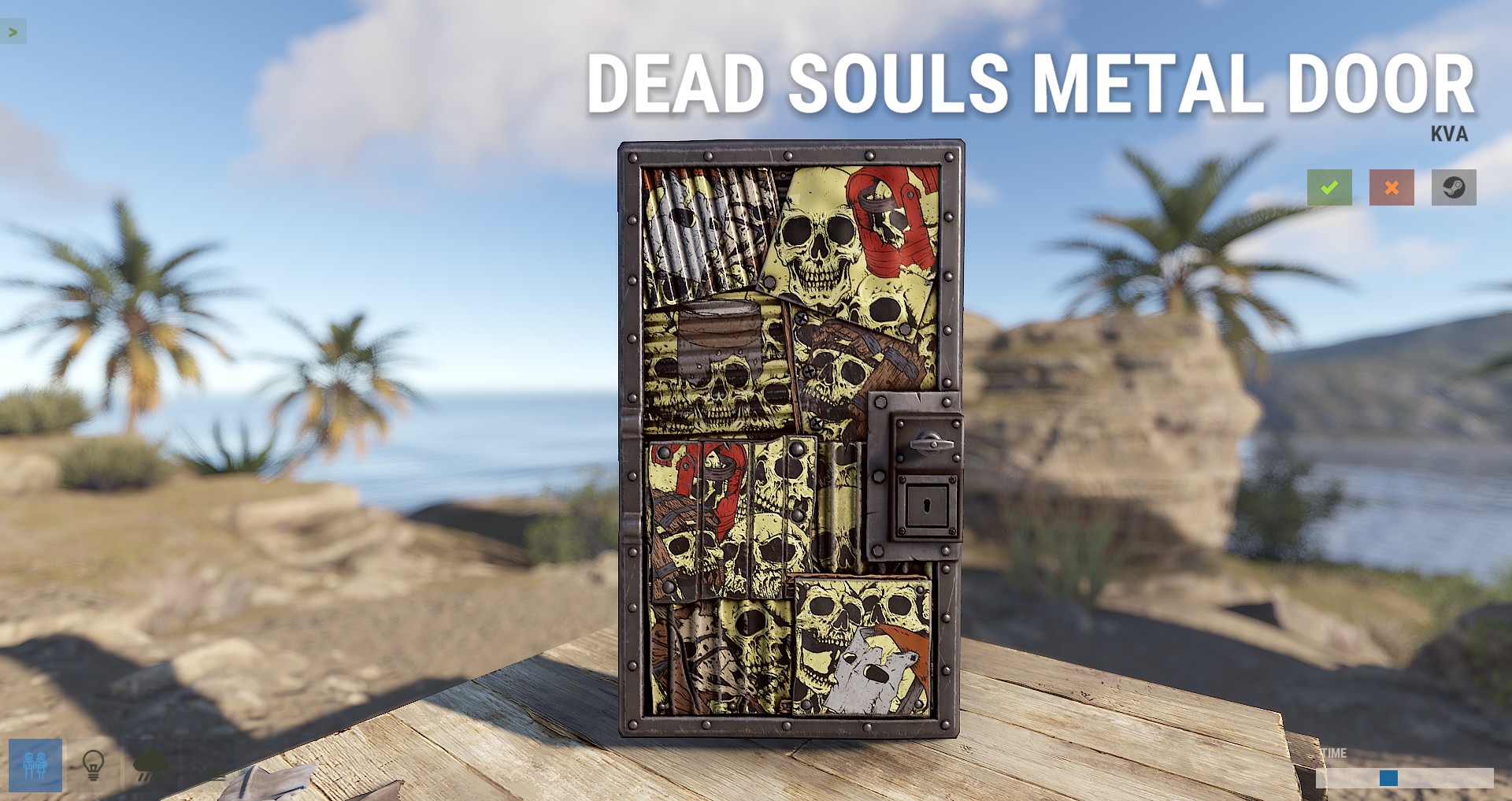 Dead Souls Metal Door