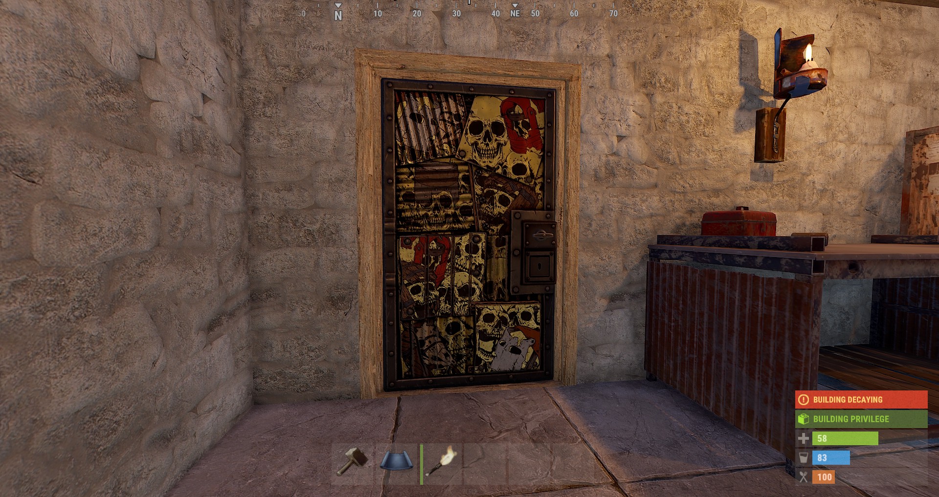 Dead Souls Metal Door
