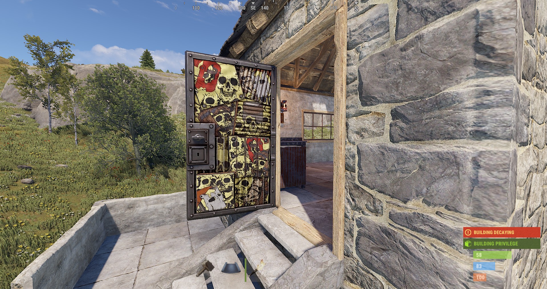 Dead Souls Metal Door