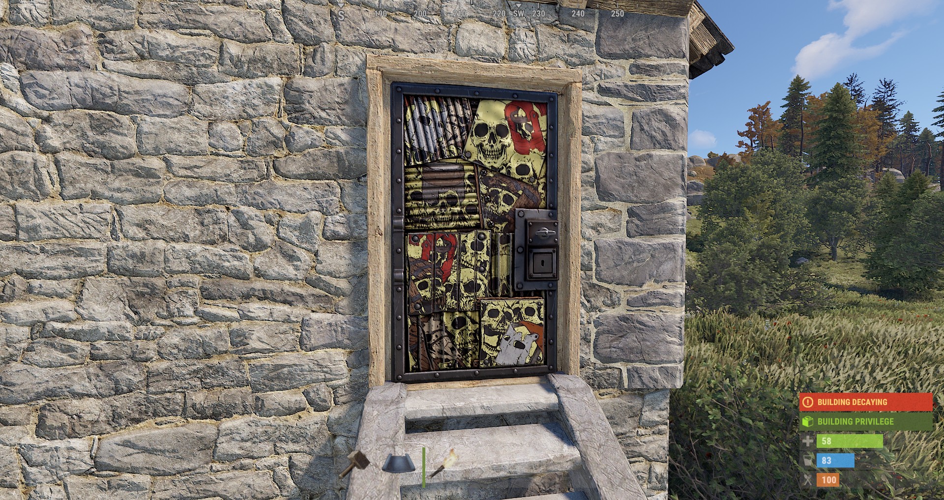 Dead Souls Metal Door