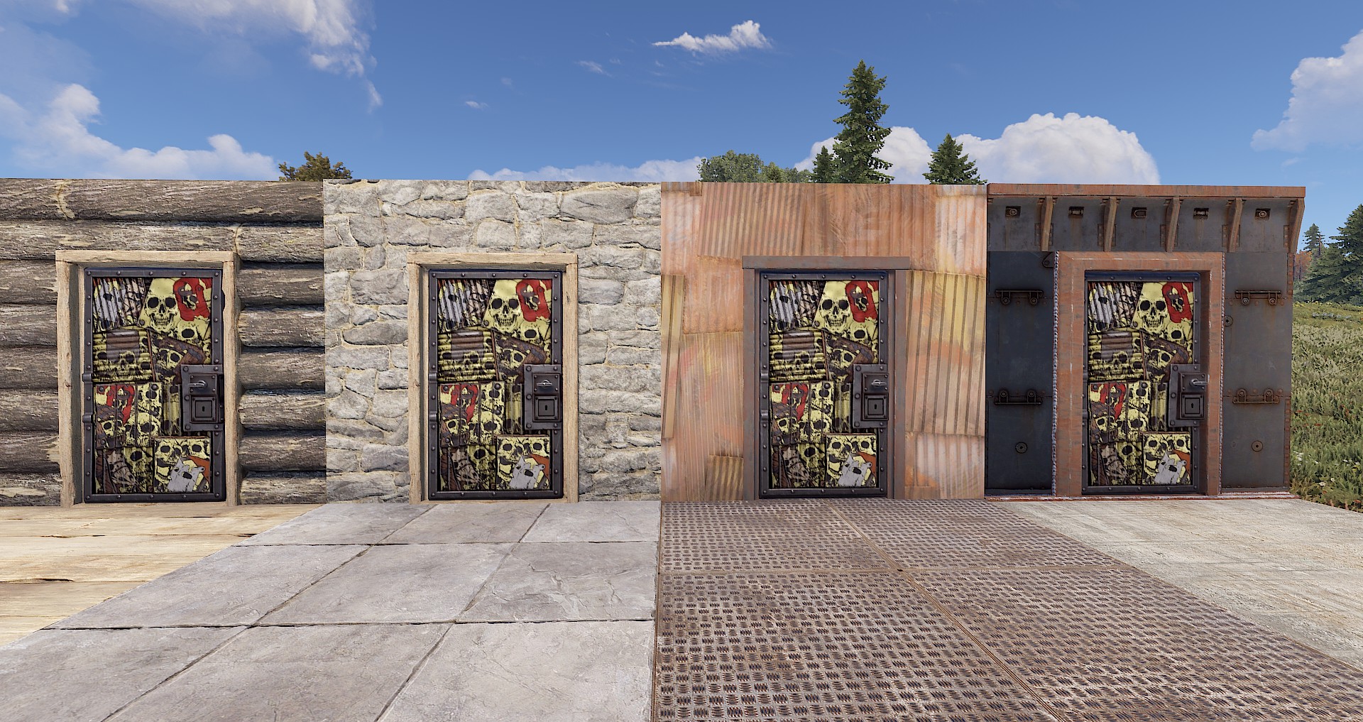 Dead Souls Metal Door