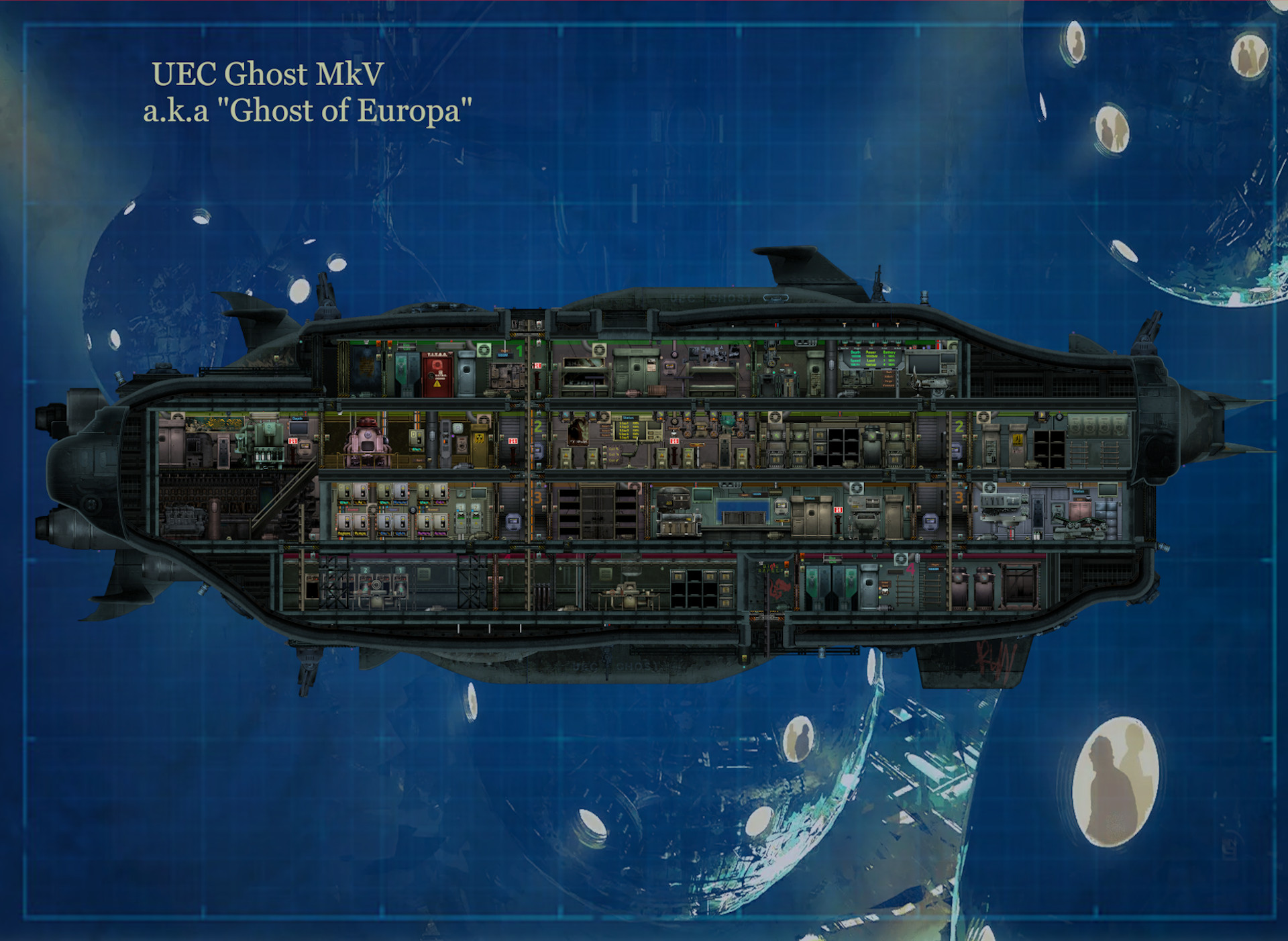 UEC Ghost MK5 - "The Ghost of Europa" – Barotrauma Mod