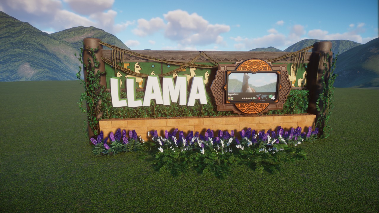 ENCANTO - South American Llama sign