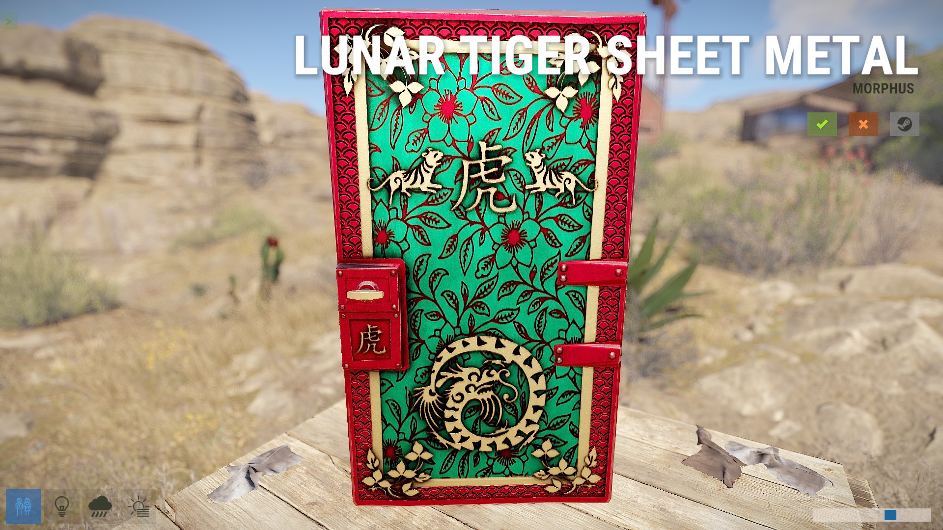 Jade Lunar Tiger Door