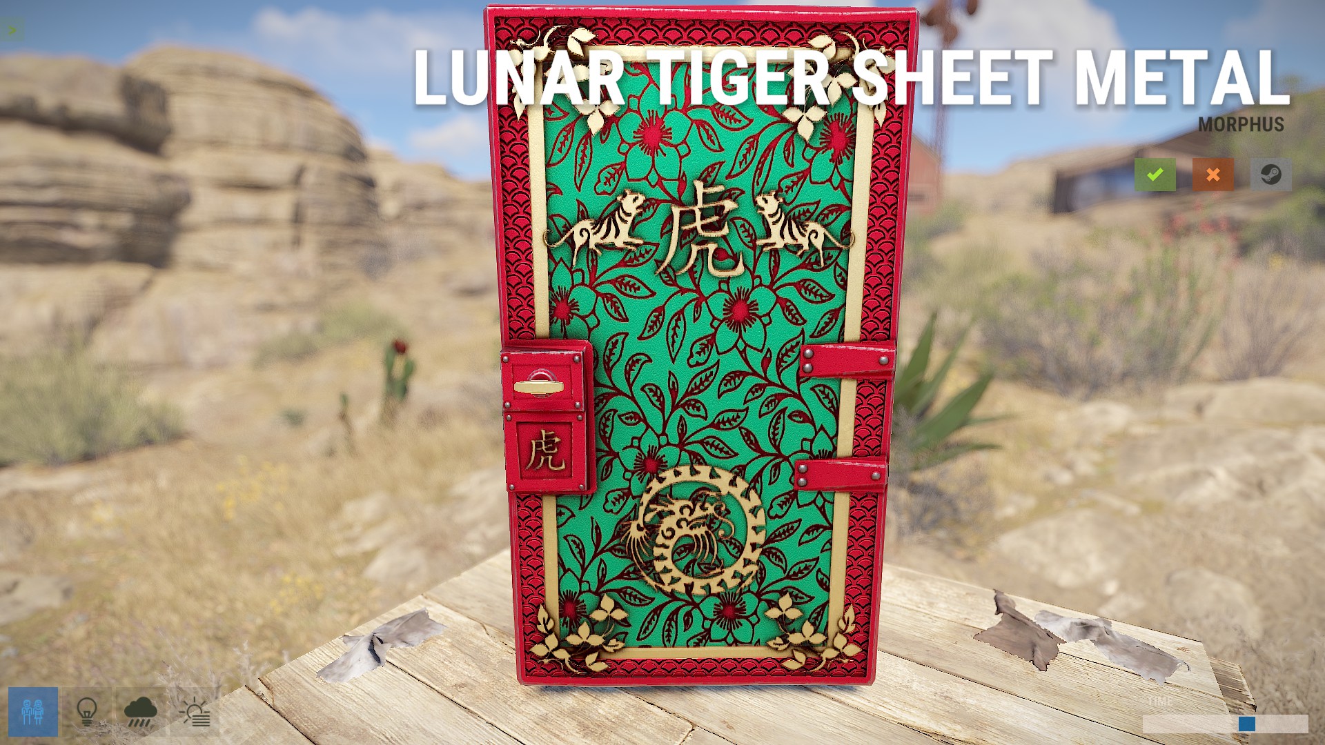 Jade Lunar Tiger Door